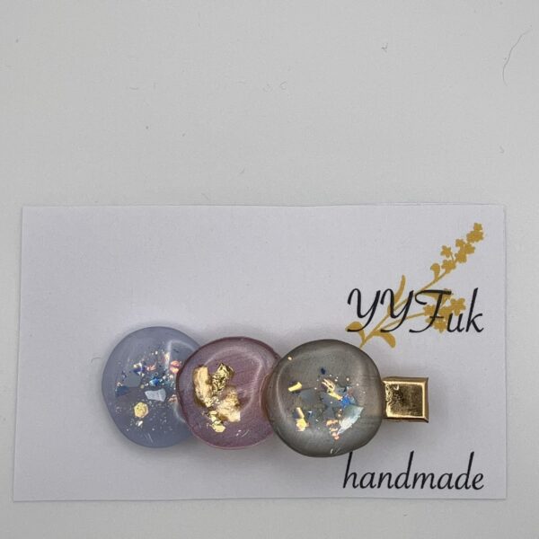 Circle3 / ヘアクリップ / Ls 071 Yuu Yuu Fukuoka handmade Shop