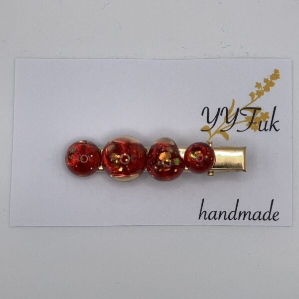 レッズVol.3 / ヘアクリップ / s 042 Yuu Yuu Fukuoka handmade Shop