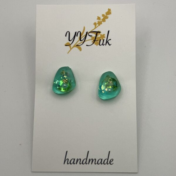 Emerald Sparkle / ピアス / Ls 097 Yuu Yuu Fukuoka handmade Shop