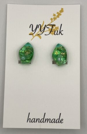 Emerald See / レジンイヤリング / L‘s131　 Yuu Yuu Fukuoka handmade Accessories Shop