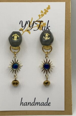 カリブデザイン / レジンイヤリング / L's 162 Yuu Yuu Fukuoka handmade Accessories Shop