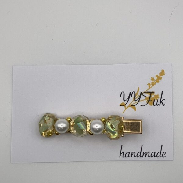 翠緑 Vol.1 / ヘアクリップ / L's 067 YOU & YUU Fukuoka Handmade Accessories Shop