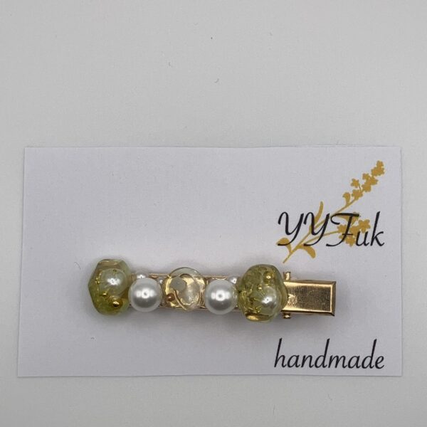 翠緑 Vol.2 / ヘアクリップ / L's 068 YOU & YUU Fukuoka Handmade Accessories Shop