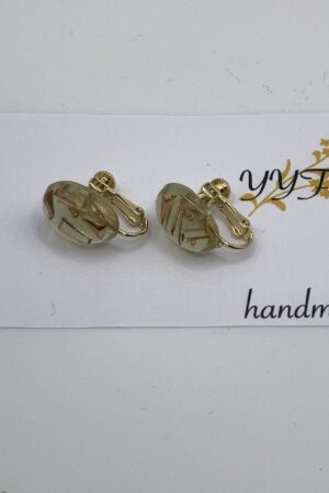 緑の彩光 / イヤリング / L's 064 YOU & YUU Fukuoka Handmade Accessories Shop