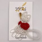 キツネ結びVol1 / 水引キーホルダー / Fumito 013 YOU & YUU Fukuoka Handmade Accessories Shop