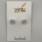 Simple White / レジンピアス / L's 148 YOU & YUU Fukuoka Handmade Accessories Shop