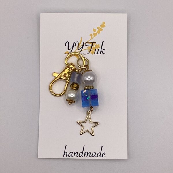 POP☆BLUE / レジンキーホルダー / L's 209 YOU & YUU Fukuoka Handmade Accessories Shop