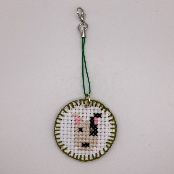 わんちゃん刺繍 / ストラップ / Tuesday 146 YOU & YUU Fukuoka Handmade Accessories Shop