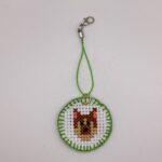 わんちゃん刺繍 / ストラップ / Tuesday 185 YOU & YUU Fukuoka Handmade Accessories Shop