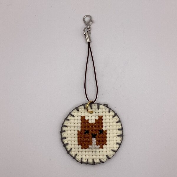 わんちゃん刺繍 / ストラップ / Tuesday 187 YOU & YUU Fukuoka Handmade Accessories Shop