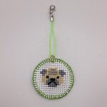 わんちゃん刺繍 / ストラップ / Tuesday 206 YOU & YUU Fukuoka Handmade Accessories Shop
