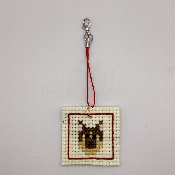 わんちゃん刺繡 / ストラップ / Tuesday 221 YOU & YUU Fukuoka Handmade Accessories Shop