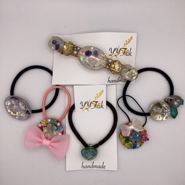 スプリングSALE / バレッタパック&ヘアゴムパック / P-⑭ YOU & YUU Fukuoka Handmade Accessories Shop