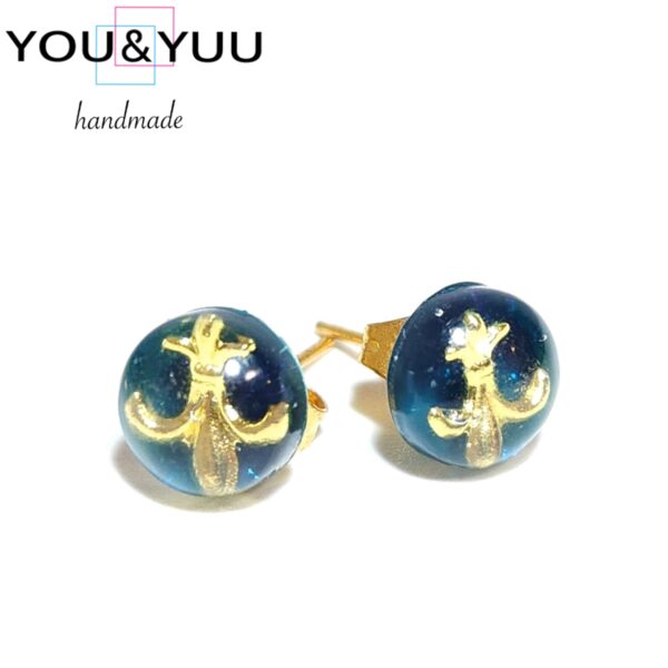 クリアグリーン / レジンピアス / L‘s 157 - 画像 (4)