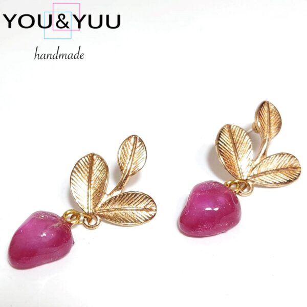 プリティクリアピンク / レジンピアス / L's 101