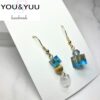 Blue Asymmetric / レジンピアス / L's 141 - 画像 (5)
