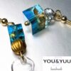 Blue Asymmetric / レジンピアス / L's 141 - 画像 (4)