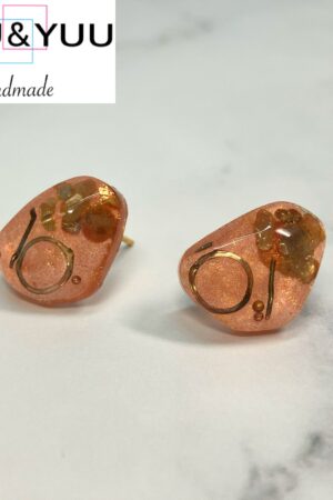 ブラウンカラー / レジンピアス / L's 150