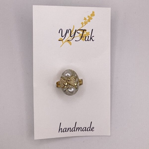 白金の邦 / レジン指輪 / sinobu 045 YOU & YUU Fukuoka Handmade Accessories Shop