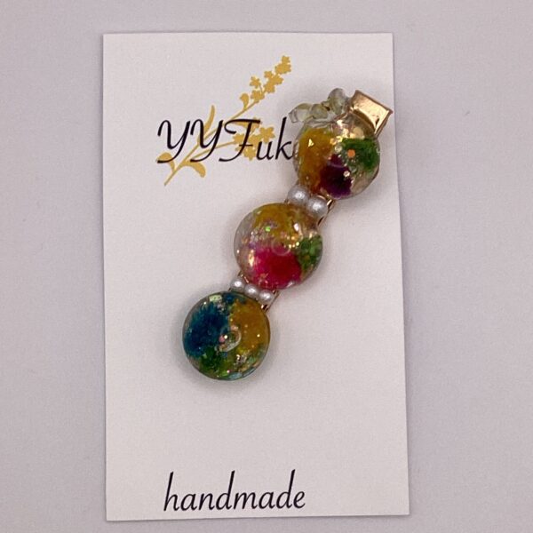 Footfall of Flower / レジンヘアクリップ/sinobu 138 YOU & YUU Fukuoka Handmade Accessories Shop