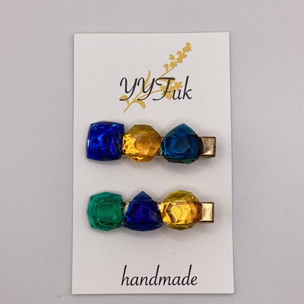 Pave / レジンヘアクリップ / L's 233 YOU & YUU Fukuoka Handmade Accessories Shop