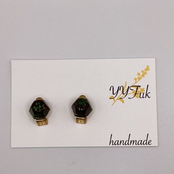 深き森の残響 / レジンイヤリング / L's 235 YOU & YUU Fukuoka Handmade Accessories Shop