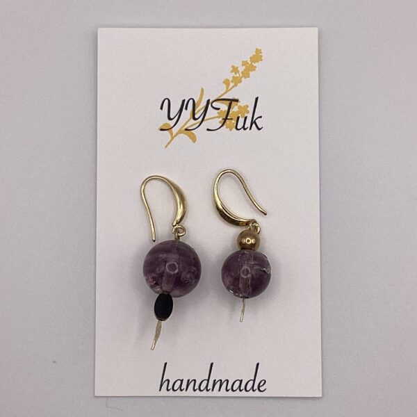 葡萄の恵 / レジンピアス / L's 240 YOU & YUU Fukuoka Handmade Accessories Shop