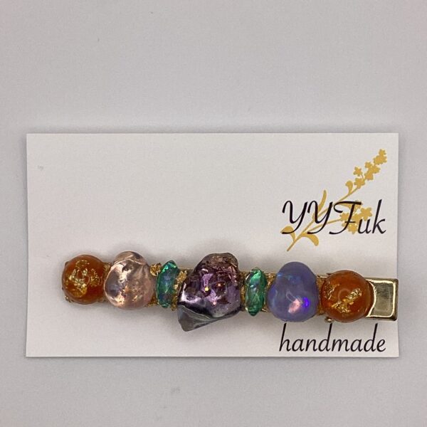 Star light / レジンヘアクリップ / L's 242 YOU & YUU Fukuoka Handmade Accessories Shop