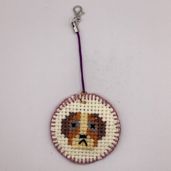わんちゃん刺繍 / ストラップ / Tuesday 251 YOU & YUU Fukuoka Handmade Accessories Shop