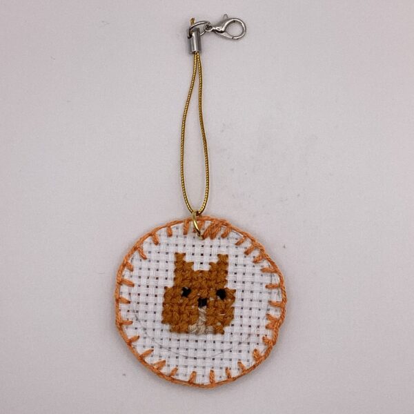 わんちゃん刺繍 / ストラップ / Tuesday 252 YOU & YUU Fukuoka Handmade Accessories Shop