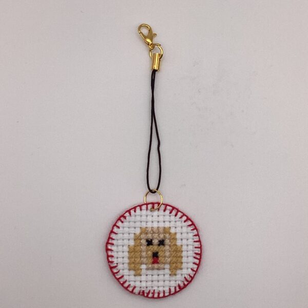 わんちゃん刺繍 / ストラップ / Tuesday 257 YOU & YUU Fukuoka Handmade Accessories Shop