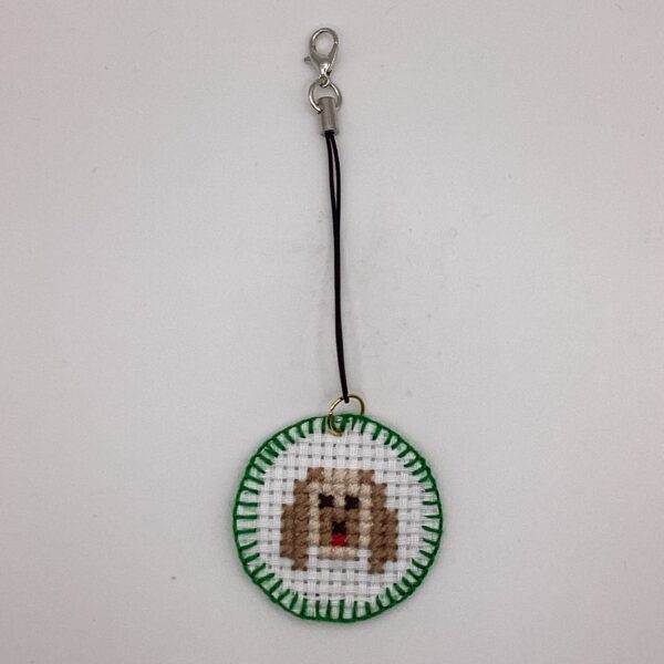 わんちゃん刺繍 / ストラップ / Tuesday 261 YOU & YUU Fukuoka Handmade Accessories Shop