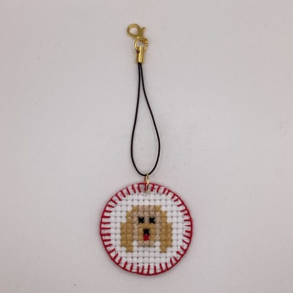 わんちゃん刺繍 / ストラップ / Tuesday 262 YOU & YUU Fukuoka Handmade Accessories Shop