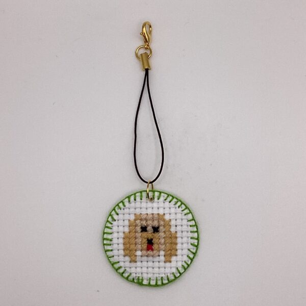 わんちゃん刺繍 / ストラップ / Tuesday 263 YOU & YUU Fukuoka Handmade Accessories Shop