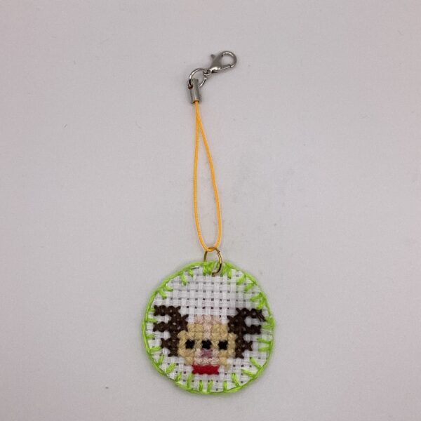 わんちゃん刺繍 / ストラップ / Tuesday 264 YOU & YUU Fukuoka Handmade Accessories Shop
