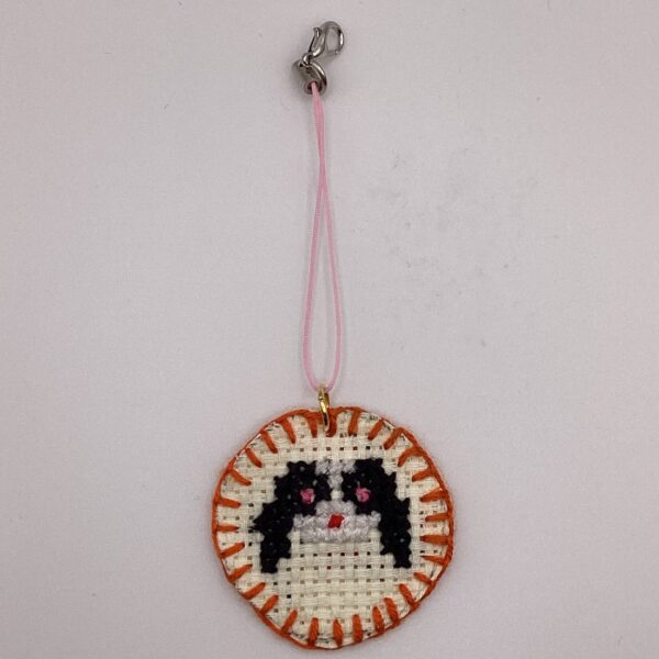 わんちゃん刺繍 / ストラップ / Tuesday 268 YOU & YUU Fukuoka Handmade Accessories Shop