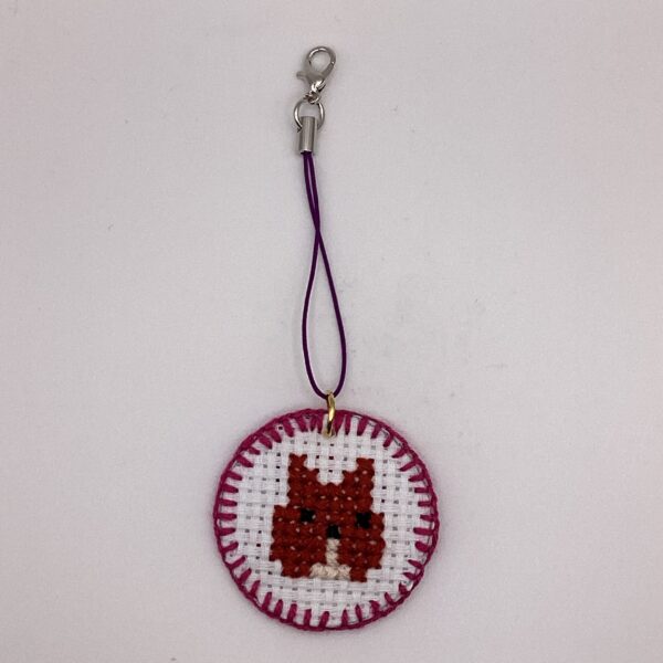 わんちゃん刺繍 / ストラップ / Tuesday 273 YOU & YUU Fukuoka Handmade Accessories Shop