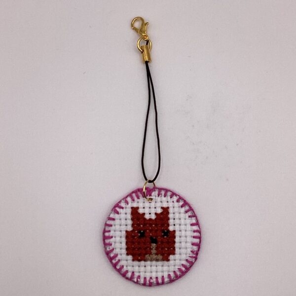 わんちゃん刺繍 / ストラップ / Tuesday 276 YOU & YUU Fukuoka Handmade Accessories Shop
