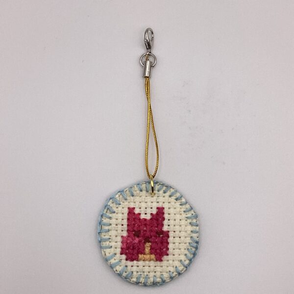 わんちゃん刺繍 / ストラップ / Tuesday 288 YOU & YUU Fukuoka Handmade Accessories Shop