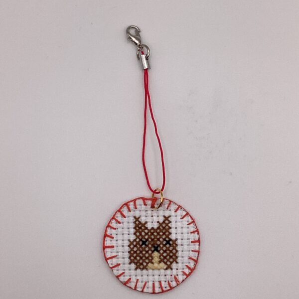 わんちゃん刺繍 / ストラップ / Tuesday 293 YOU & YUU Fukuoka Handmade Accessories Shop