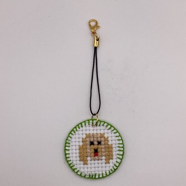 わんちゃん刺繍 / ストラップ / Tuesday 295 YOU & YUU Fukuoka Handmade Accessories Shop