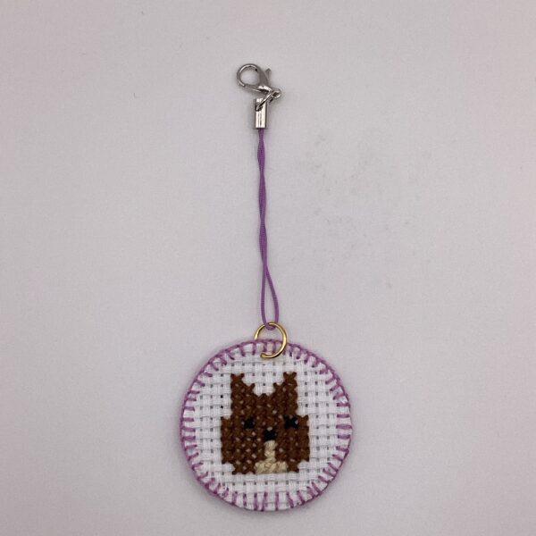 わんちゃん刺繍 / ストラップ / Tuesday 297 YOU & YUU Fukuoka Handmade Accessories Shop