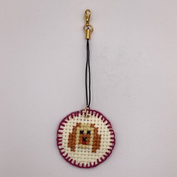 わんちゃん刺繍 / ストラップ / Tuesday 299 YOU & YUU Fukuoka Handmade Accessories Shop
