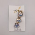 Snow Flower / レジンヘアクリップ / sinobu150 YOU & YUU Fukuoka Handmade Accessories Shop