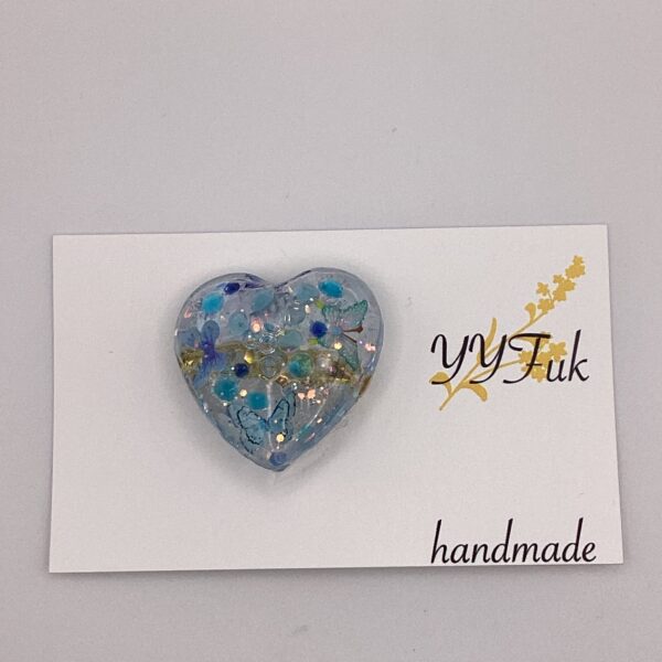 ハートフルVol.24 / レジンブローチ / sinobu 174 YOU & YUU Fukuoka Handmade Accessories Shop
