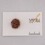 Rose -囁く花弁- レジンブローチ / Meipuru 002 YOU & YUU Fukuoka Handmade Accessories Shop