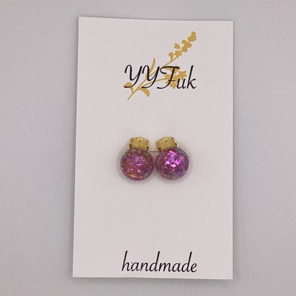 Platycodon -花弁の絨毯、散る夢- / レジンイヤリング / Meipuru 030 YOU & YUU Fukuoka Handmade Accessories Shop
