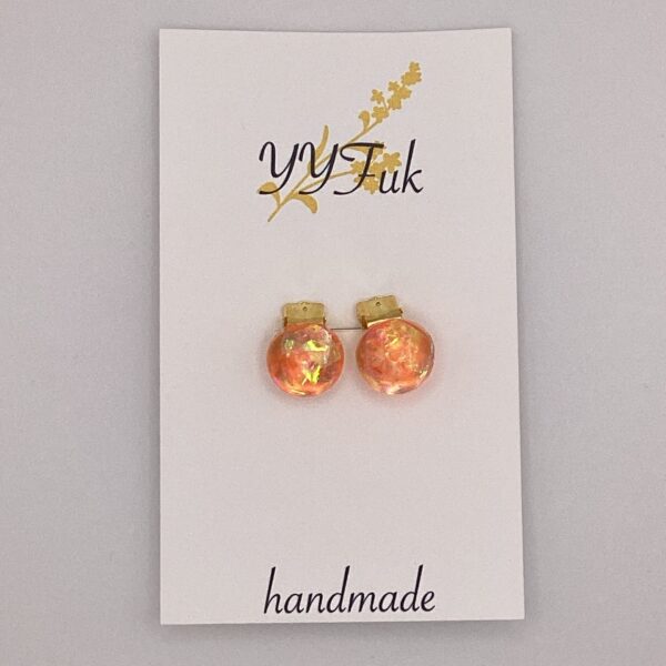 Nasturtium -陽光の記憶- / レジンイヤリング / Meipuru 033 YOU & YUU Fukuoka Handmade Accessories Shop