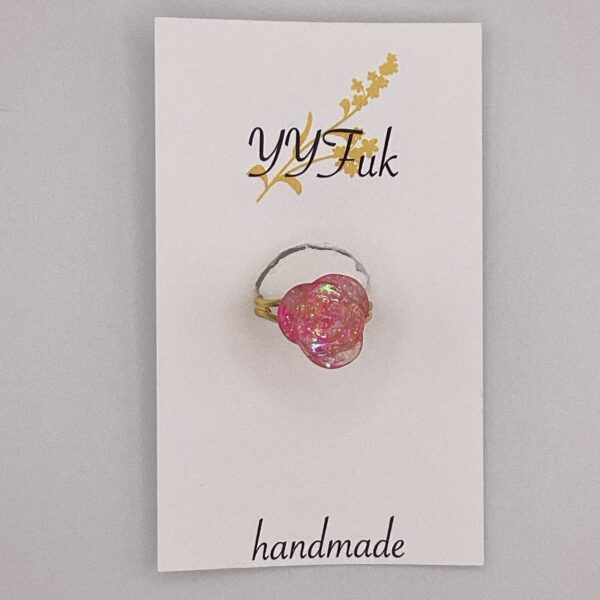 Tailflower -厳暑翔ける花の詩- / レジン指輪 / Meipuru 037 YOU & YUU Fukuoka Handmade Accessories Shop