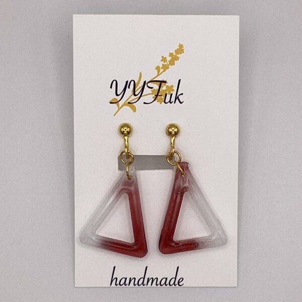 China aster -色褪せぬ空- / レジンイヤリング / Meipuru 040 YOU & YUU Fukuoka Handmade Accessories Shop